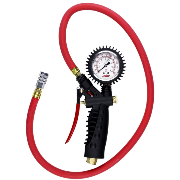 Milton Industries Analog Inflator Gauge with Kwik Grip Safety Chuck 572A